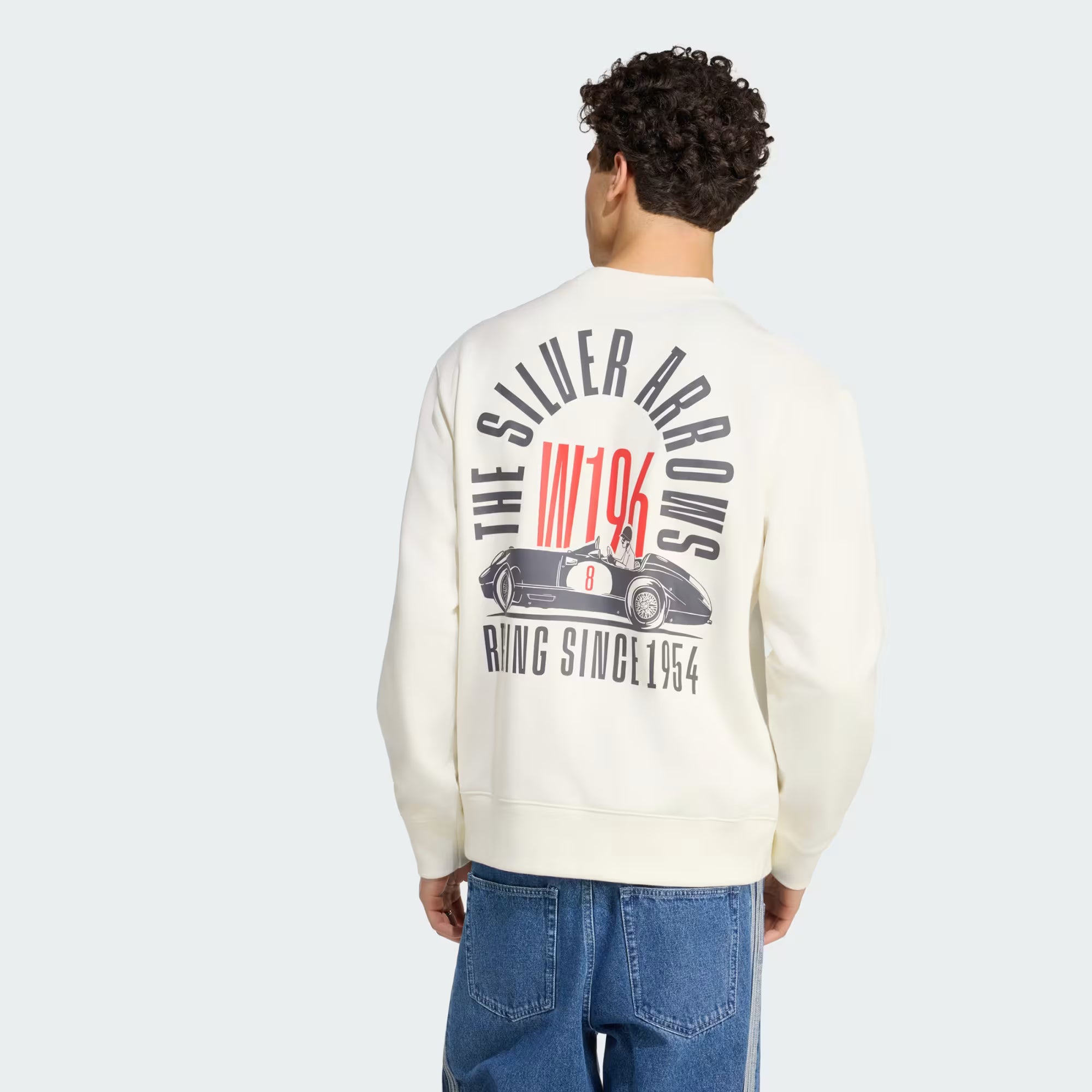Mercedes - AMG Petronas F1 Men's Silver Arrows 1955 Sweatshirt Hoodie - Off White Sweatshirts Mercedes AMG Petronas 