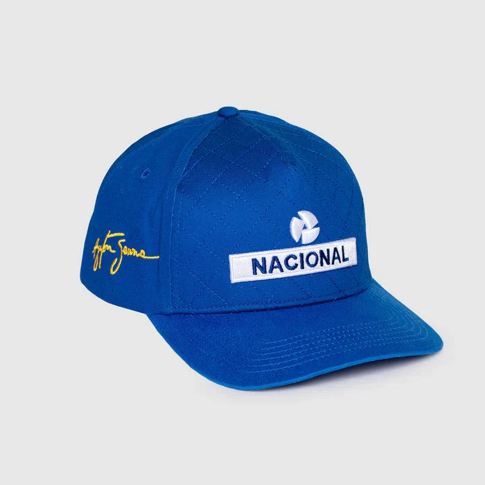Ayrton Senna F1 Nacional Quilted Hat - Blue Hats Ayrton Senna 