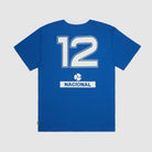 Ayrton Senna F1 #12 Nacional Ringer T-Shirt - Blue T-shirts Ayrton Senna 