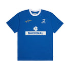 Ayrton Senna F1 #12 Nacional Ringer T-Shirt - Blue T-shirts Ayrton Senna 