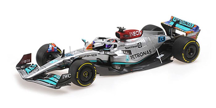 Mercedes AMG F1 W12 E Performance #63 F1 Miami GP George Russell Scale 1:18 - Minichamps Model Cars Mercedes AMG Petronas 