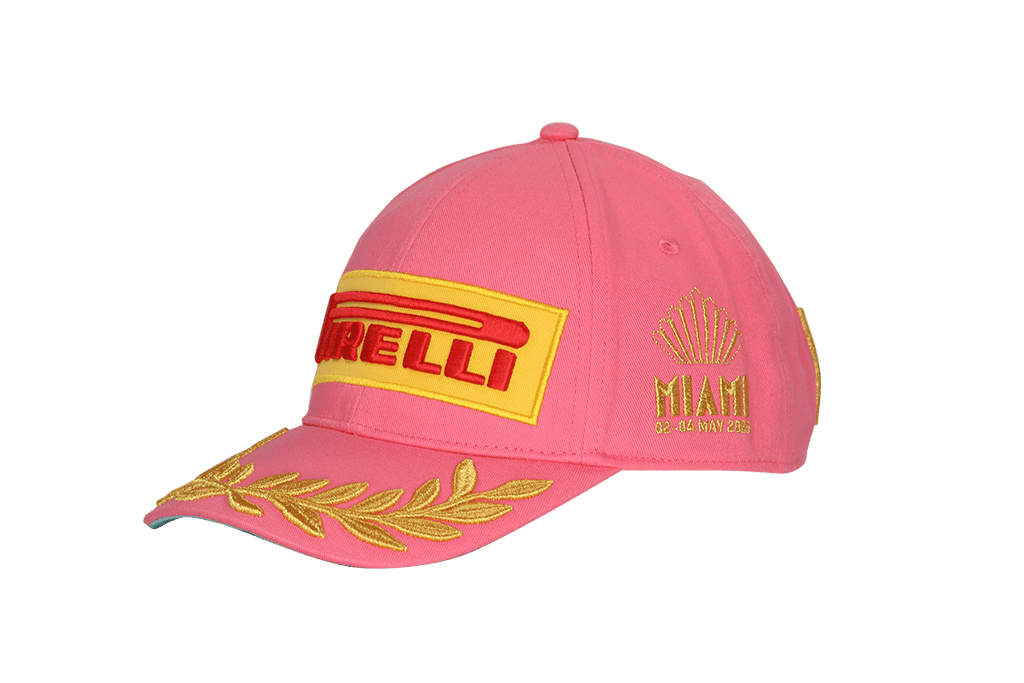 Pirelli Podium Special Edition Miami GP 1st Place Hat - Pink Hats Pirelli 