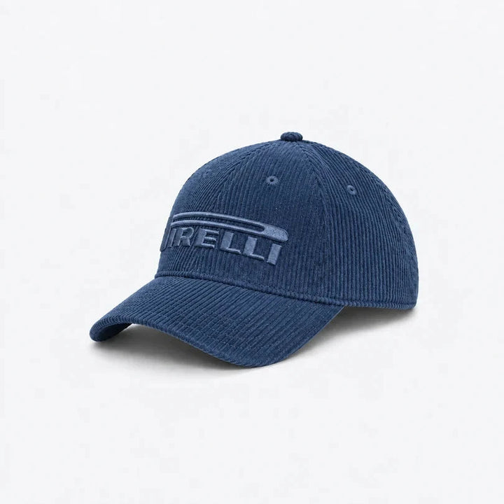 Pirelli Podium SE Corduroy Hat - Navy/Beige Hats Pirelli Navy 