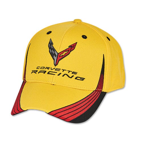 Corvette Racing Baseball Hat -Yellow Hats Corvette 