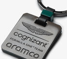 Aston Martin Cognizant Aramco F1 Team Square Keyring Keyrings Aston Martin F1 