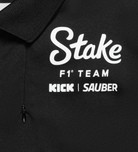 Stake F1 Kick Sauber 2025 Men's Team Polo Shirt - Black Polos Stake F1 Kick Sauber 