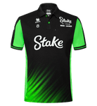 Stake F1 Kick Sauber 2025 Men's Team Polo Shirt - Black Polos Stake F1 Kick Sauber 