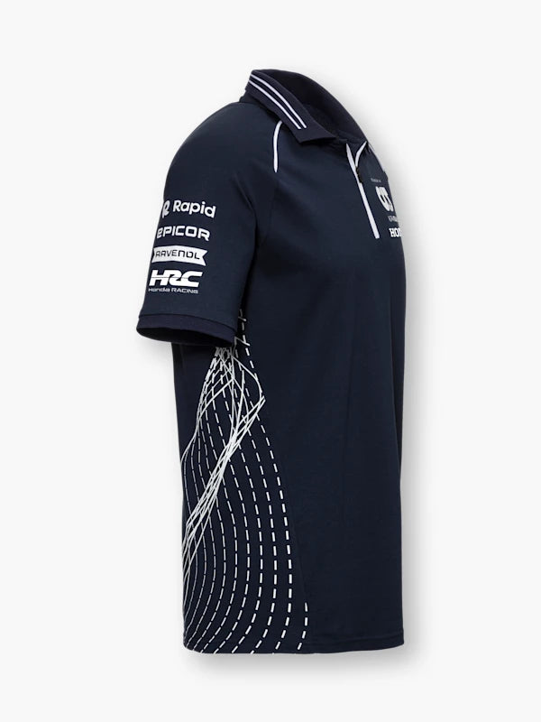 Scuderia AlphaTauri F1 2023 Men's Team Polo Shirt - Navy/White Polos Scuderia AlphaTauri 