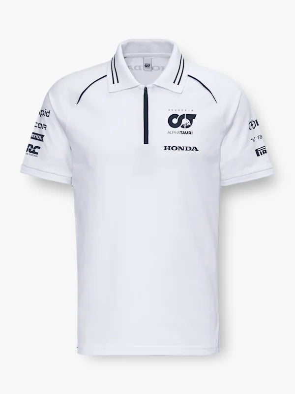 Scuderia AlphaTauri F1 2023 Men s Team Polo Shirt Navy White