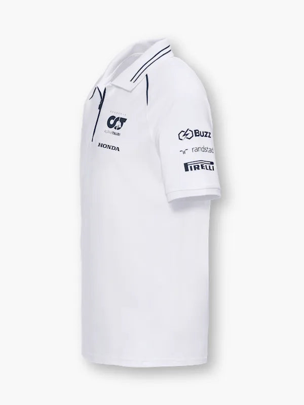 Scuderia AlphaTauri F1 2023 Men's Team Polo Shirt - Navy/White Polos Scuderia AlphaTauri 