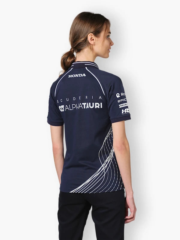 Scuderia AlphaTauri F1 2023 Women s Team Polo Shirt Navy CMC