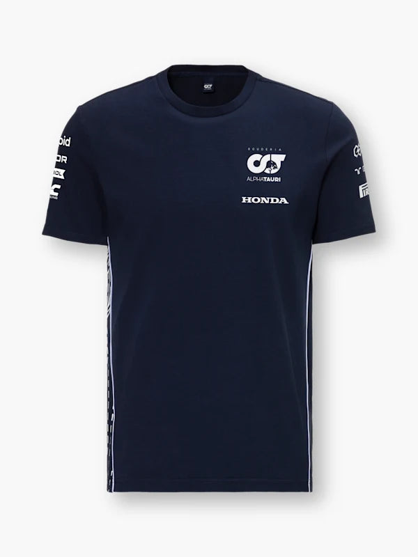 Scuderia AlphaTauri F1 2023 Men's Team T-Shirt - Navy/White T-shirts Scuderia AlphaTauri XS Navy 