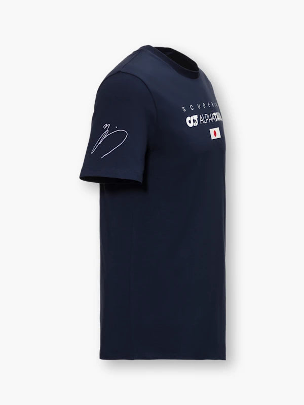 Scuderia AlphaTauri F1 Men's Yuki Tsunoda Driver T-Shirt - Navy T-shirts Scuderia AlphaTauri 