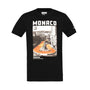 Ayrton Senna F1 Monaco Circuit Graphic T-Shirt - Black T-shirts Ayrton Senna 