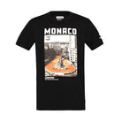 Ayrton Senna F1 Monaco Circuit Graphic T-Shirt - Black T-shirts Ayrton Senna 