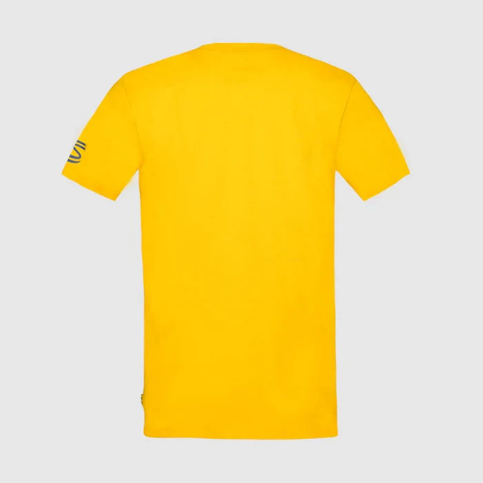 Ayrton Senna F1 Sao Paulo Circuit Graphic T-Shirt - Yellow T-shirts Ayrton Senna 