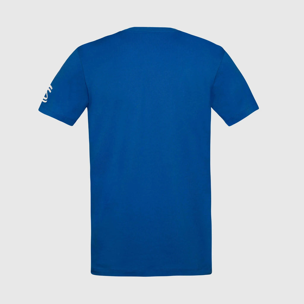 Ayrton Senna F1 Silverstone Circuit Graphic T-Shirt - Blue T-shirts Ayrton Senna 