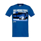 Ayrton Senna F1 Silverstone Circuit Graphic T-Shirt - Blue T-shirts Ayrton Senna 