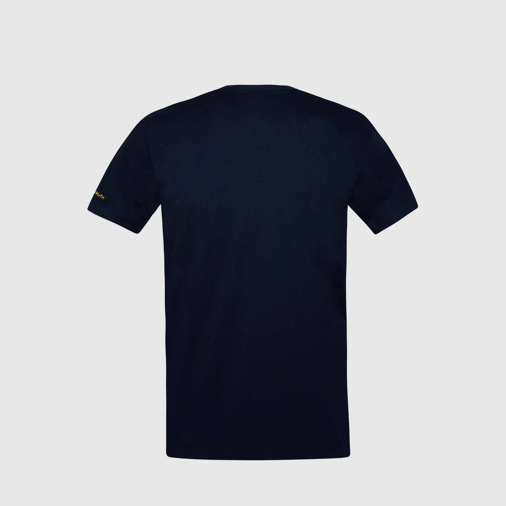 Ayrton Senna F1 Men's Legacy Logo T-Shirt - Navy/White/Gray Marble T-shirts Ayrton Senna 