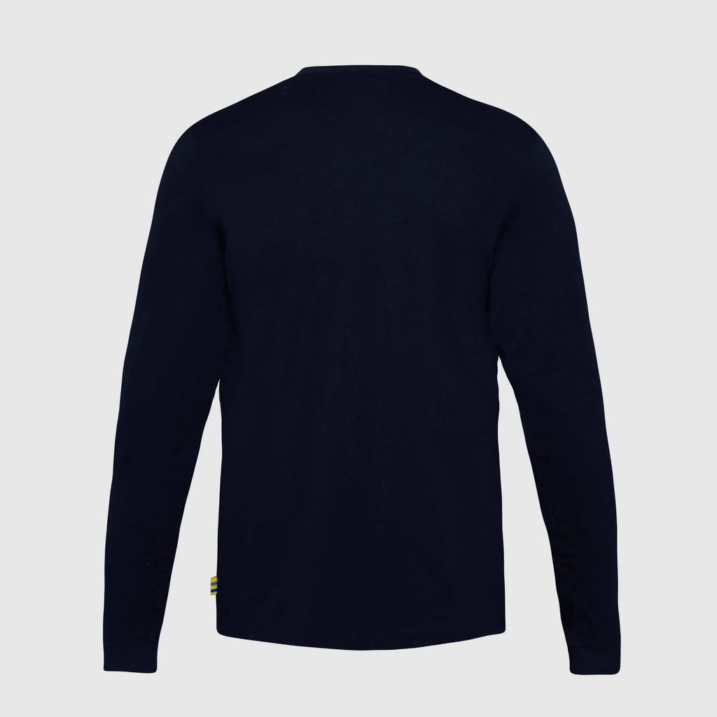Ayrton Senna F1 Men's Legacy Long Sleeve T-Shirt - Navy/White T-shirts Ayrton Senna 