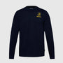 Ayrton Senna F1 Men's Legacy Long Sleeve T-Shirt - Navy/White T-shirts Ayrton Senna XS Navy 