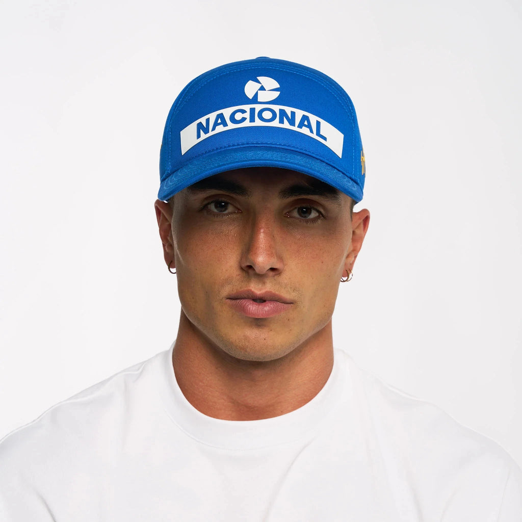 Ayrton Senna F1 Nacional Replica Baseball Hat - Blue Hats Ayrton Senna 