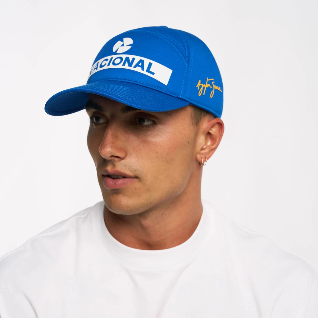 Ayrton Senna F1 Nacional Replica Baseball Hat - Blue Hats Ayrton Senna 