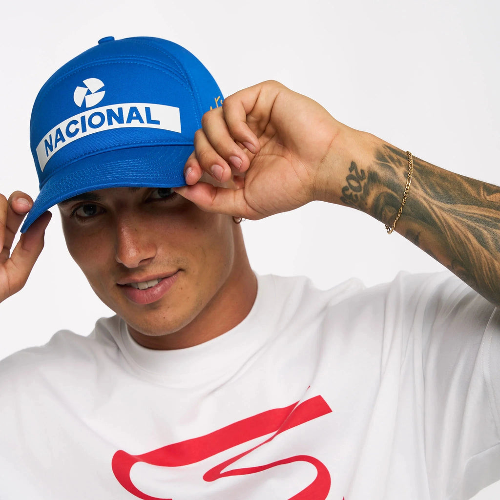 Ayrton Senna F1 Nacional Replica Baseball Hat - Blue Hats Ayrton Senna 