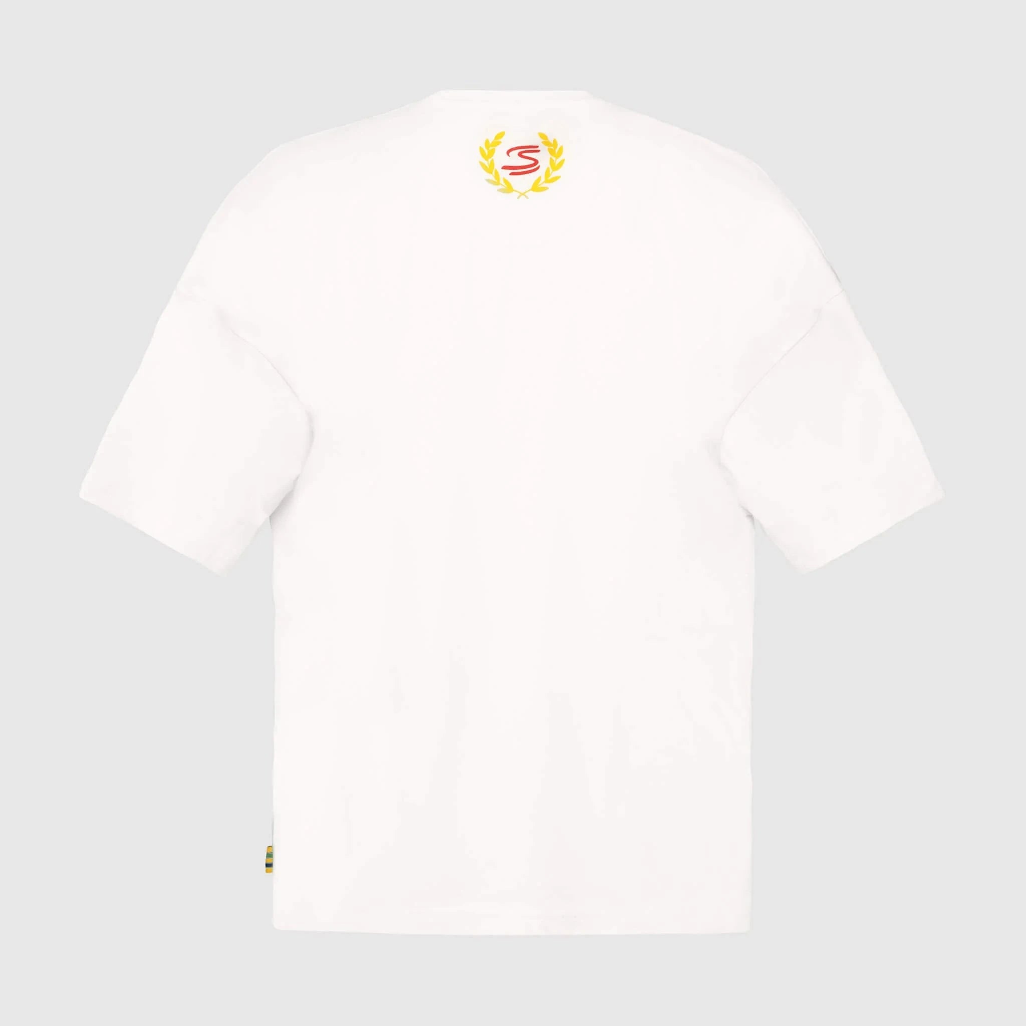 Ayrton Senna F1 Senninha Oversized T-Shirt - White T-shirts Ayrton Senna 