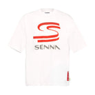 Ayrton Senna F1 Oversized Graphic T-Shirt - White T-shirts Ayrton Senna 