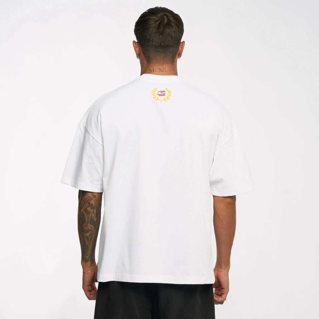 Ayrton Senna F1 Senninha Oversized T-Shirt - White T-shirts Ayrton Senna 