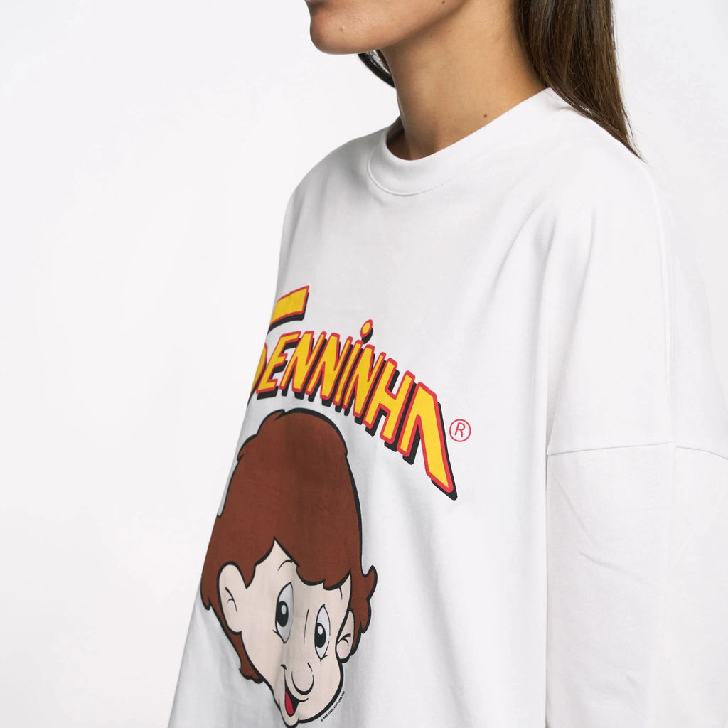 Ayrton Senna F1 Senninha Oversized T-Shirt - White T-shirts Ayrton Senna 
