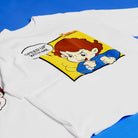 Ayrton Senna F1 Senninha Oversized Cartoon T-Shirt - White T-shirts Ayrton Senna 