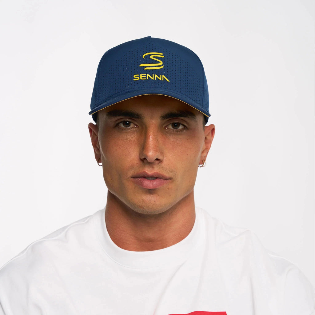 Ayrton Senna F1 Leisure Hat - Navy/White Hats Ayrton Senna 