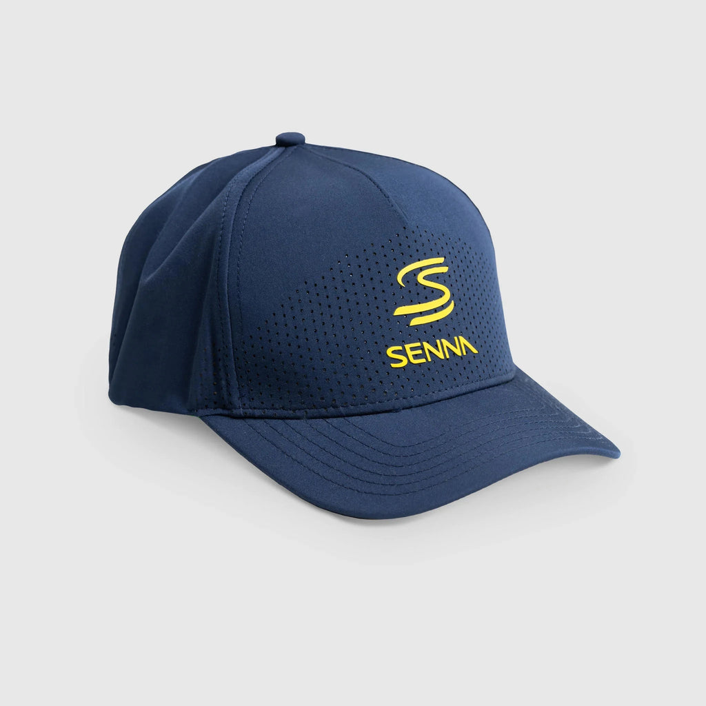 Ayrton Senna F1 Leisure Hat - Navy/White Hats Ayrton Senna 