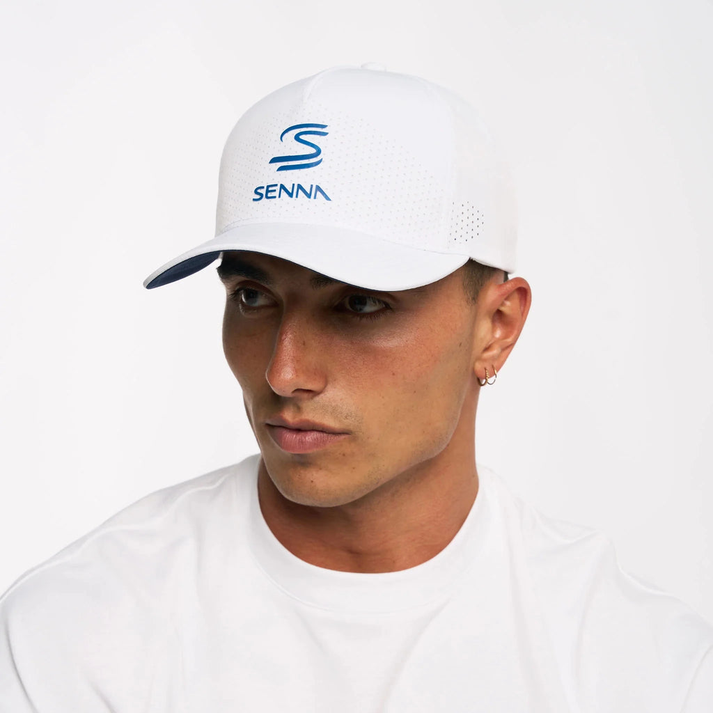 Ayrton Senna F1 Leisure Hat - Navy/White Hats Ayrton Senna 