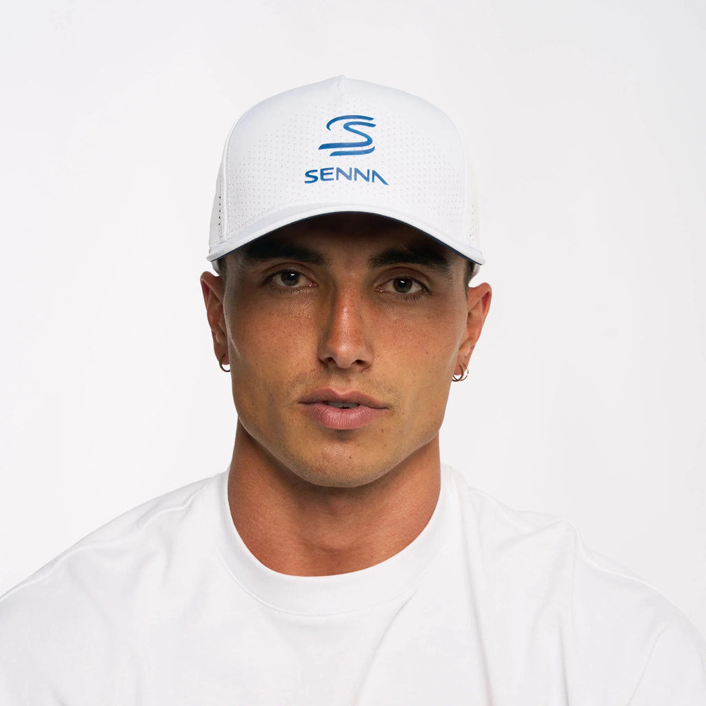 Ayrton Senna F1 Leisure Hat - Navy/White Hats Ayrton Senna 