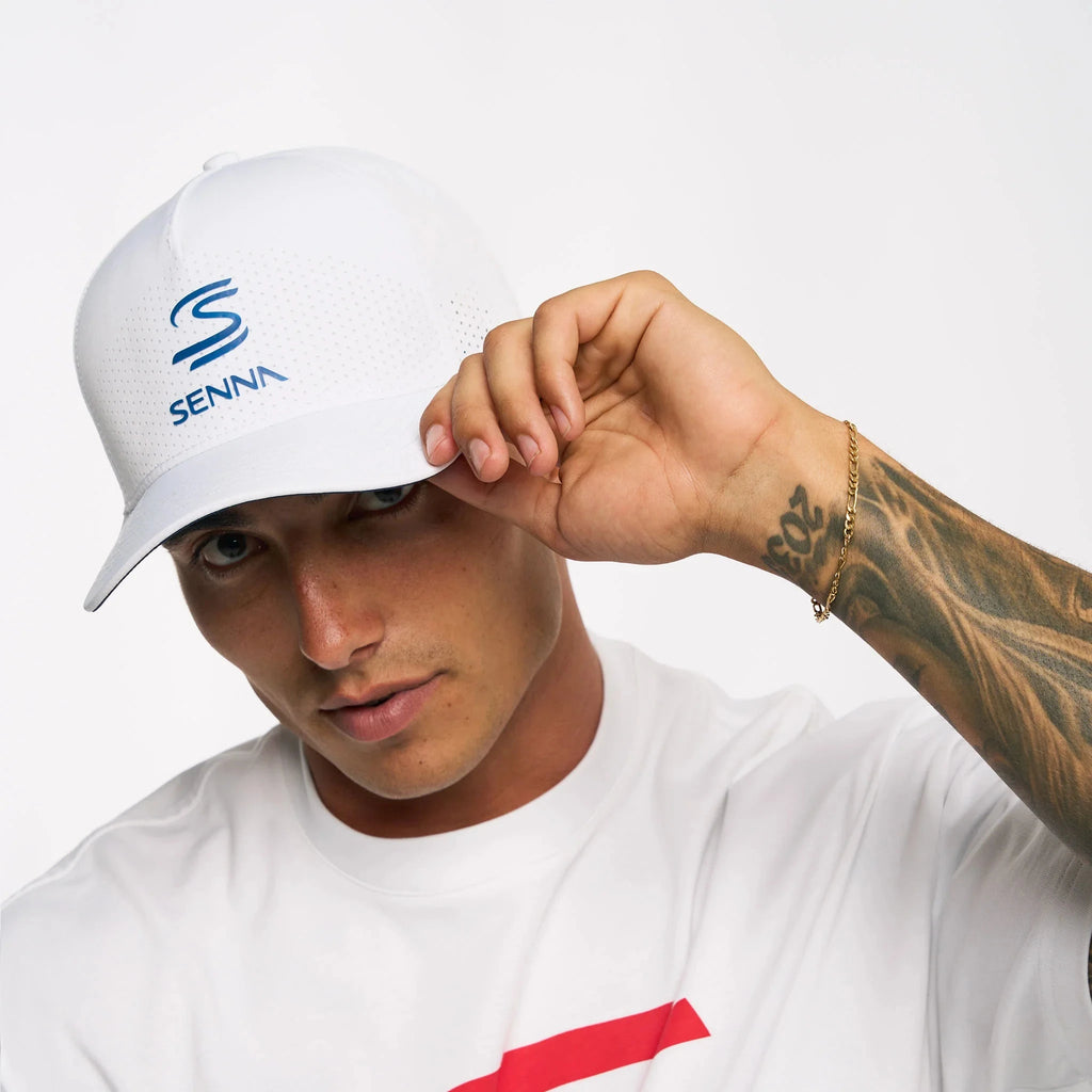 Ayrton Senna F1 Leisure Hat - Navy/White Hats Ayrton Senna 