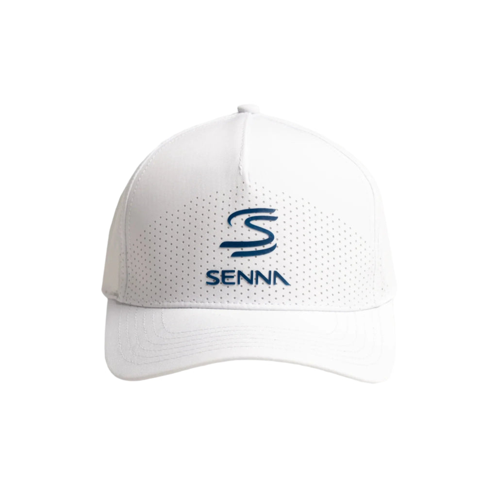 Ayrton Senna F1 Leisure Hat - Navy/White Hats Ayrton Senna White 