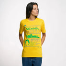 Ayrton Senna F1 Race T-Shirt - White/Yellow T-shirts Ayrton Senna 