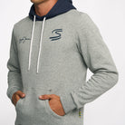 Ayrton Senna F1 Seek Your Truth Circle Hoodie - Gray Marle/Yellow Hoodies Ayrton Senna 