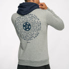 Ayrton Senna F1 Seek Your Truth Circle Hoodie - Gray Marle/Yellow Hoodies Ayrton Senna 