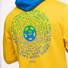 Ayrton Senna F1 Seek Your Truth Circle Hoodie - Gray Marle/Yellow Hoodies Ayrton Senna 