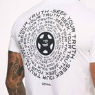 Ayrton Senna F1 Seek Your Truth Circle T-Shirt - White/Yellow T-shirts Ayrton Senna 