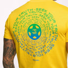 Ayrton Senna F1 Seek Your Truth Circle T-Shirt - White/Yellow T-shirts Ayrton Senna 