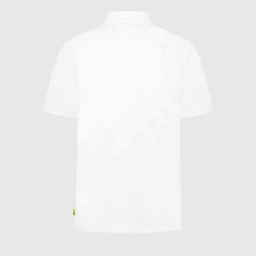 Ayrton Senna F1 Senninha Polo Shirt - White Polos Ayrton Senna 