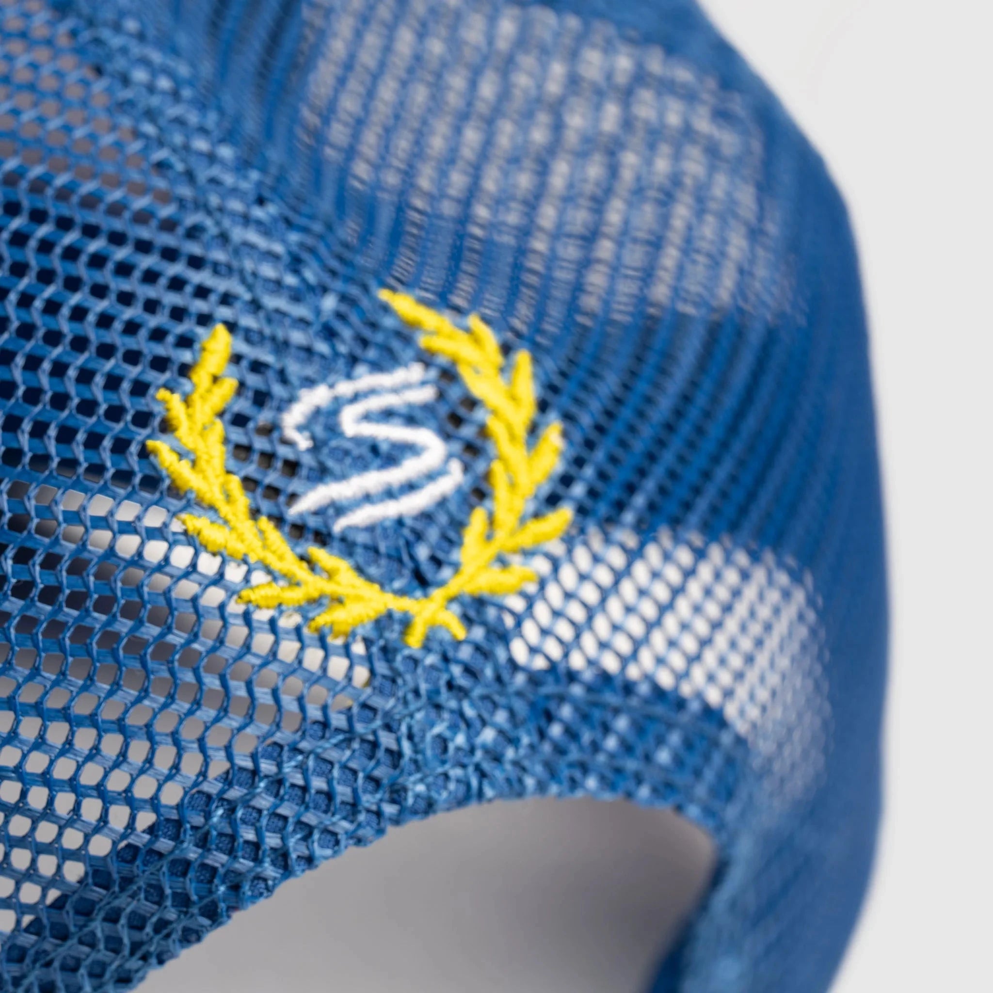 Ayrton Senna F1 Senninha Trucker Hat - Blue Hats Ayrton Senna 