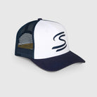 Ayrton Senna F1 Trucker Baseball Hat - Navy Hats Ayrton Senna 