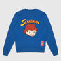 Ayrton Senna F1 Senninha Oversized Sweatshirt - White/Blue Sweatshirt Ayrton Senna XS Blue 