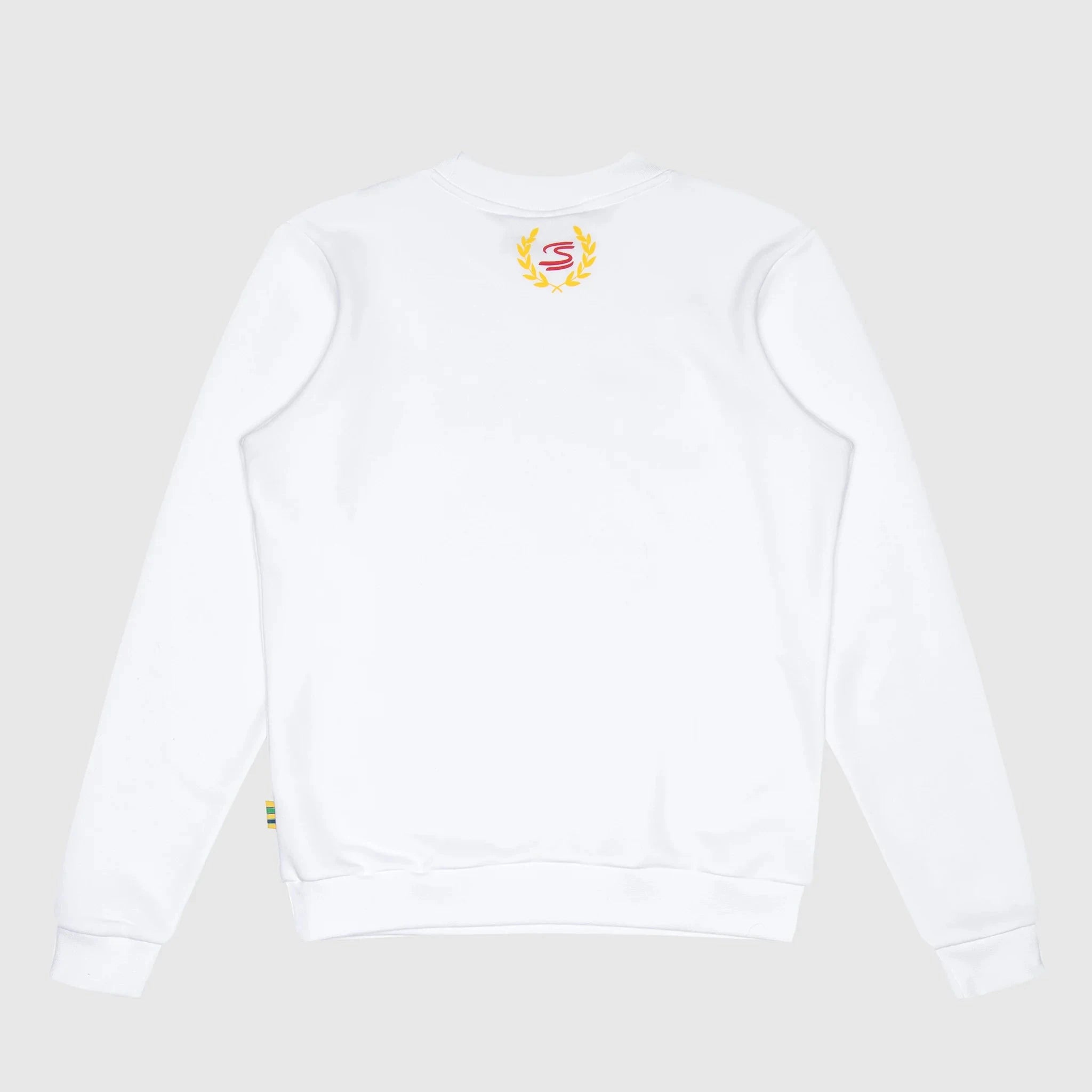 Ayrton Senna F1 Senninha Oversized Sweatshirt - White/Blue Sweatshirt Ayrton Senna 
